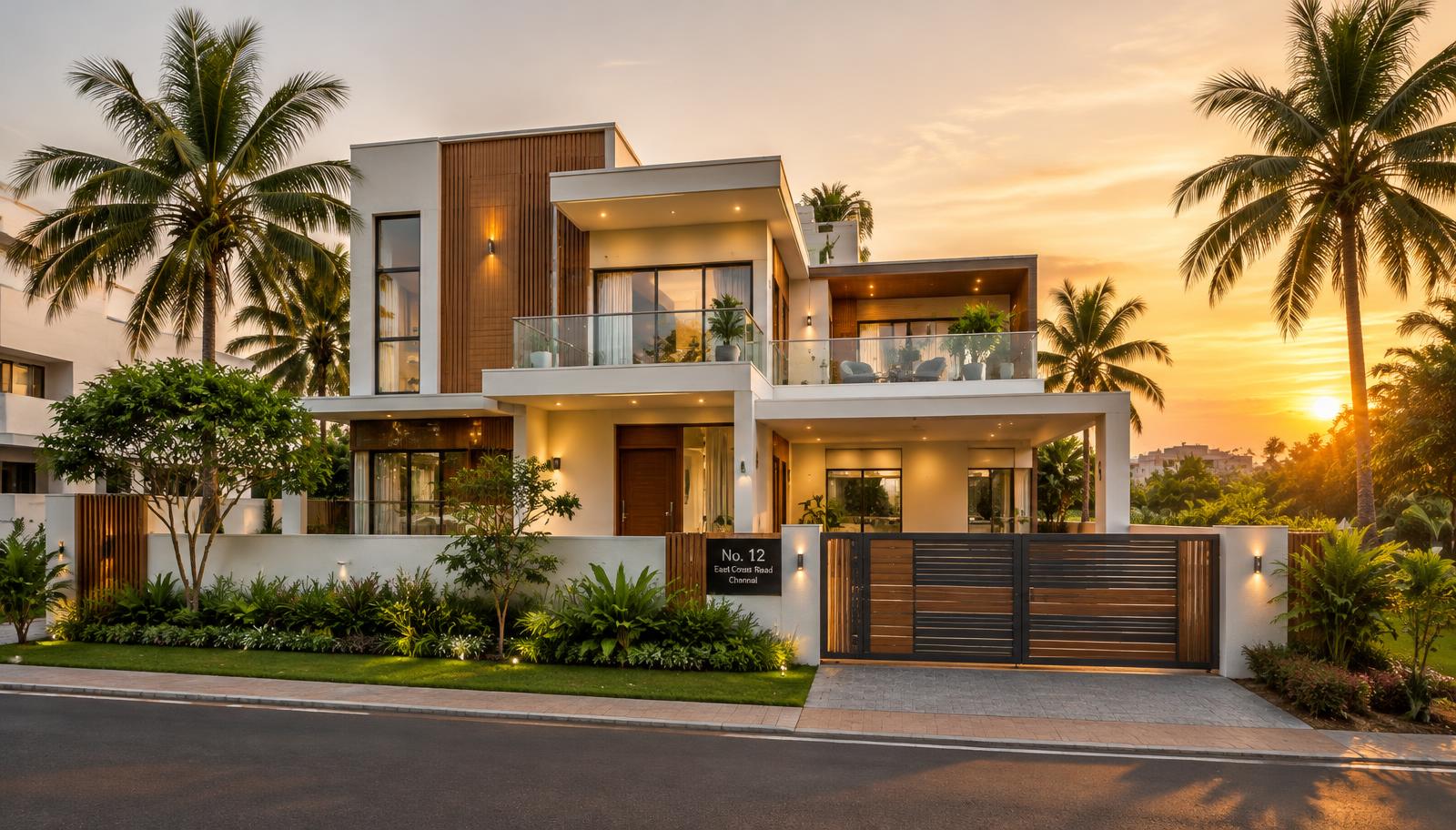 Modern residential villa in Chennai
